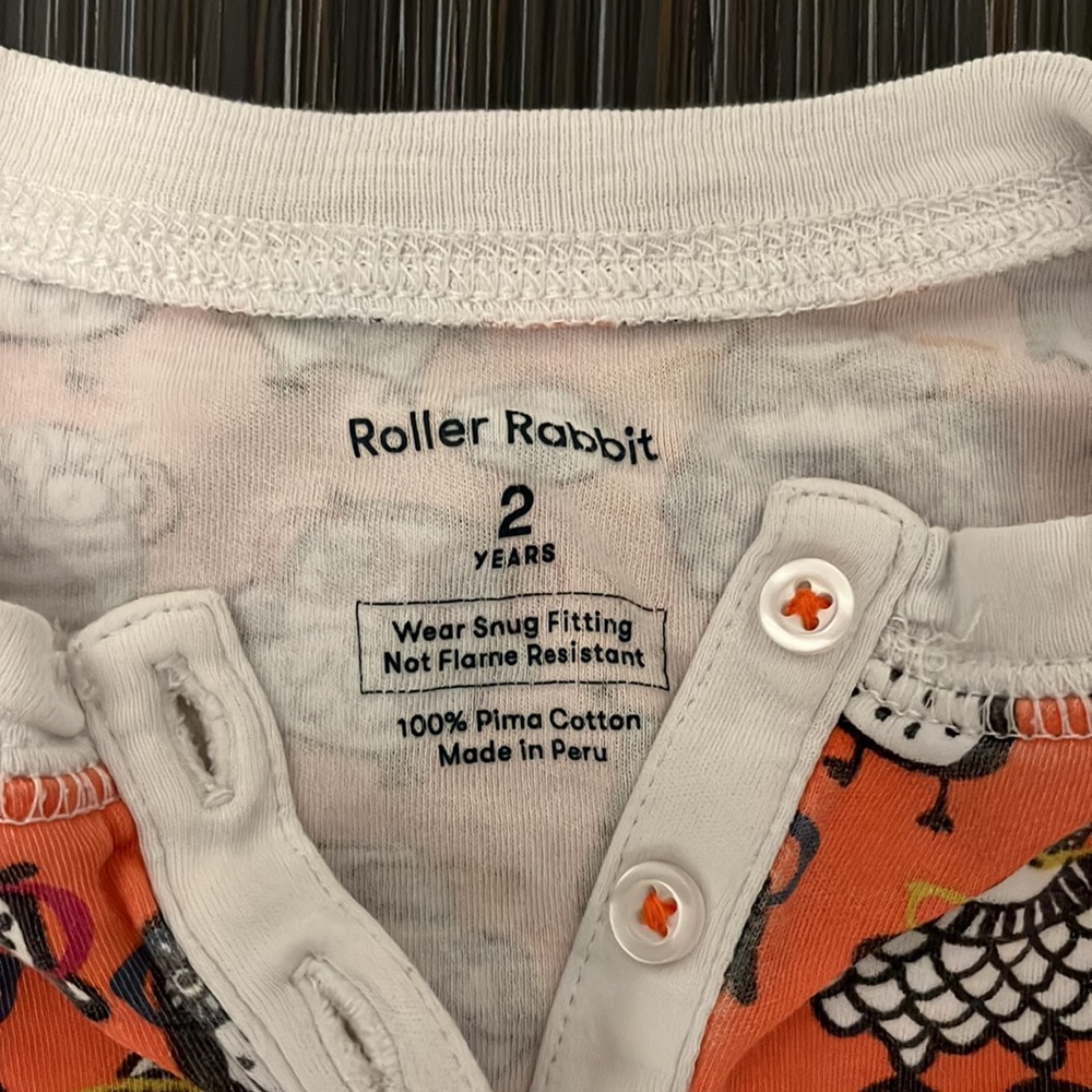 Roller Rabbit Owlighans pajamas, Size 2 - Picture 2 of 3